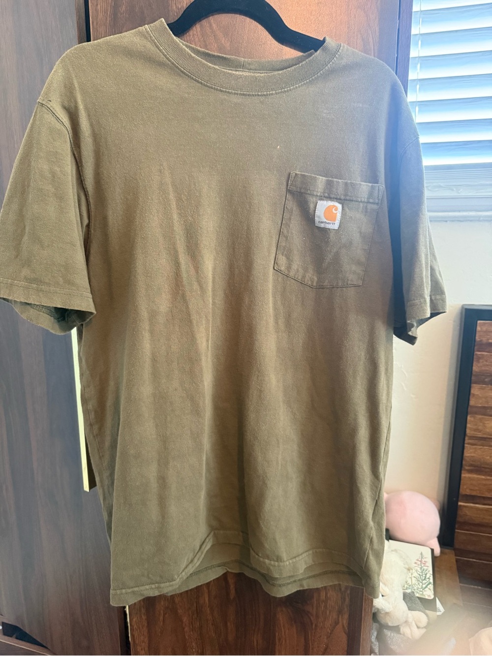 Carhartt Olive Green Short-Sleeve Pocket Tee
